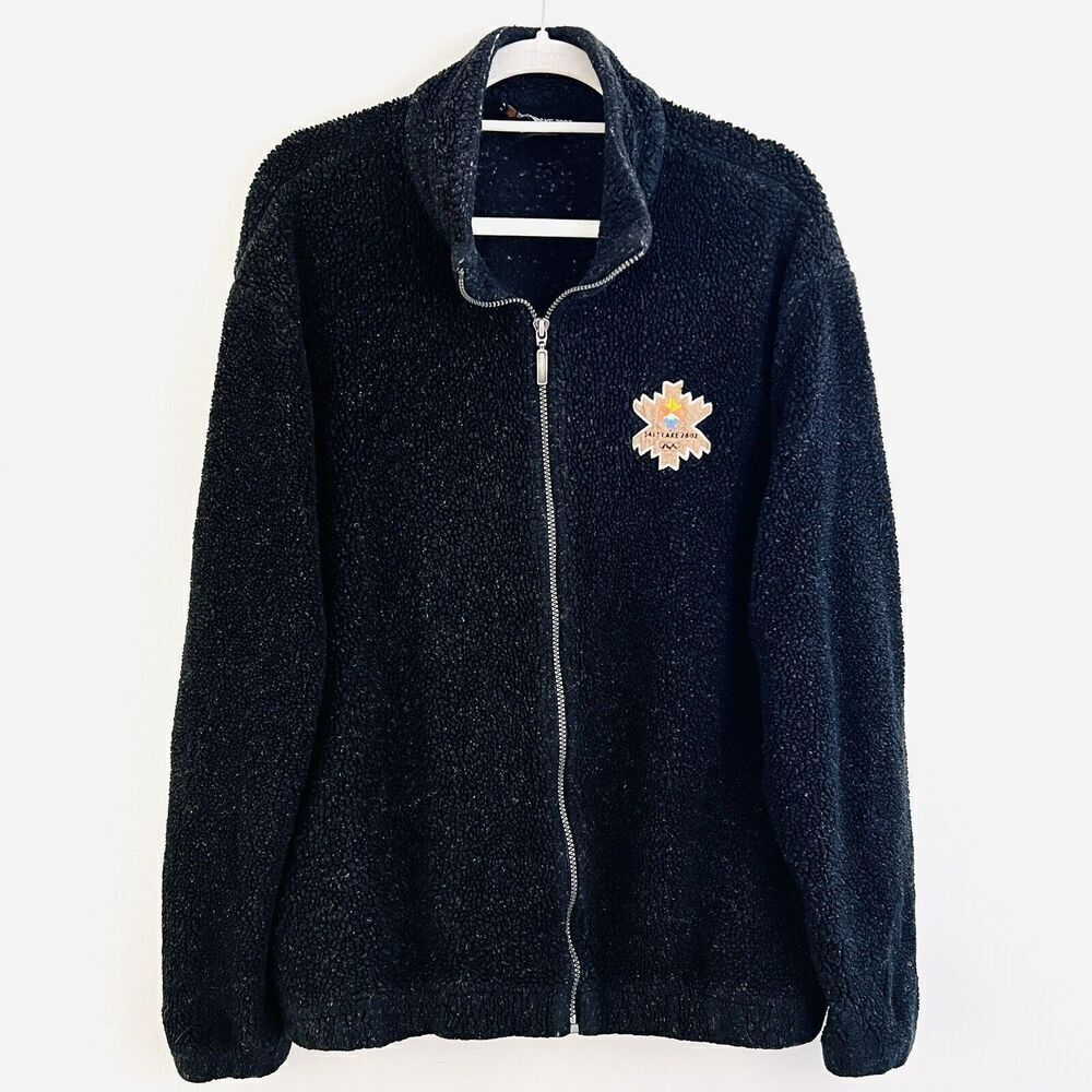 2002 Salt Lake City Winter Olympics Fleece Jacket ~Unisex XL